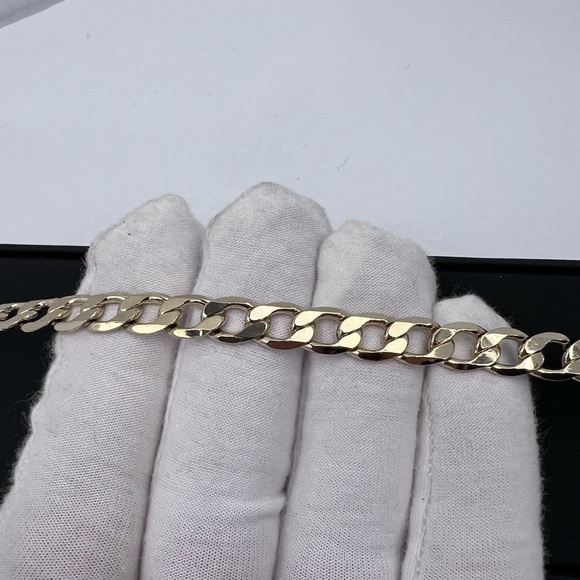 BAIN MILLER, MEN’S “BRASS” BRACELET GOLD COLOR, ITALIAN CHAIN STYLE 9 INCHES - Picture 2 of 15